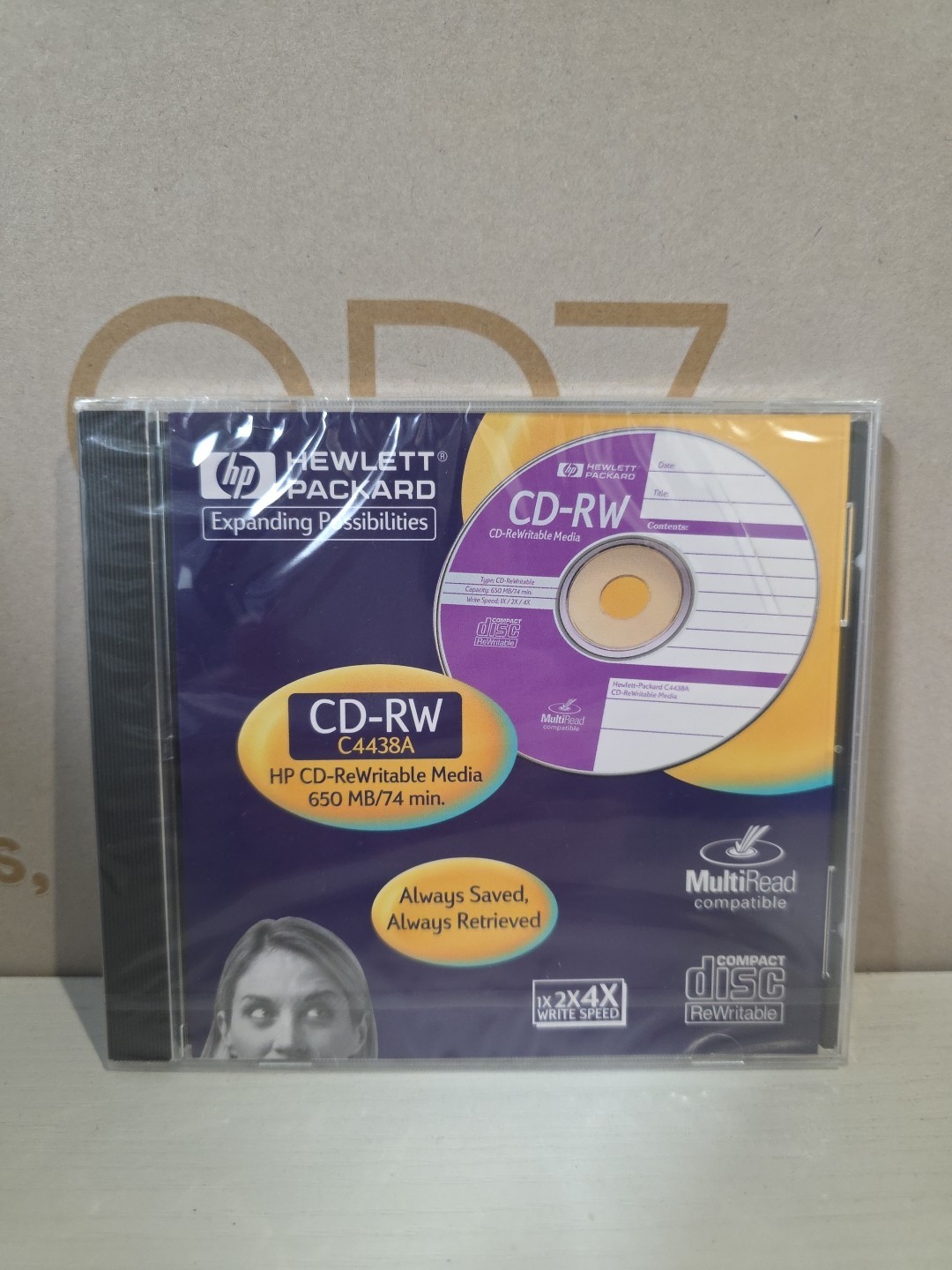 Vintage HP CD-RW C4438A ReWritable Blank Disc (Discontinued)
