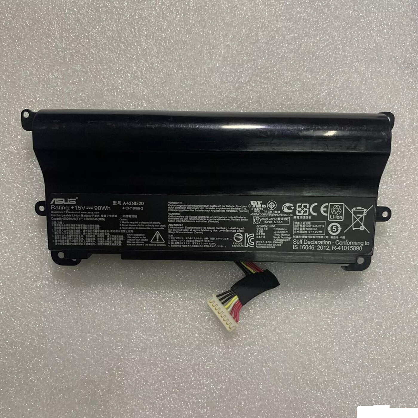 Genuine Battery A42N1520 For ASUS ROG GFX72 GFX72V G752VS G752VY GFX72J Series