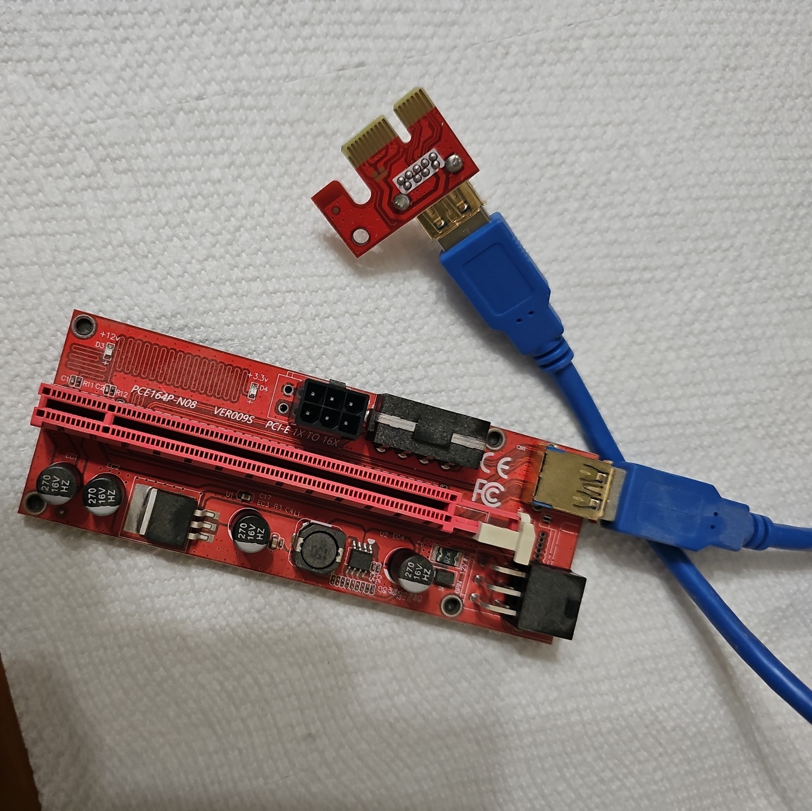 AAAwave (6) PCI-E 1X to USB 3.0 GPU Mining Risers PCIe