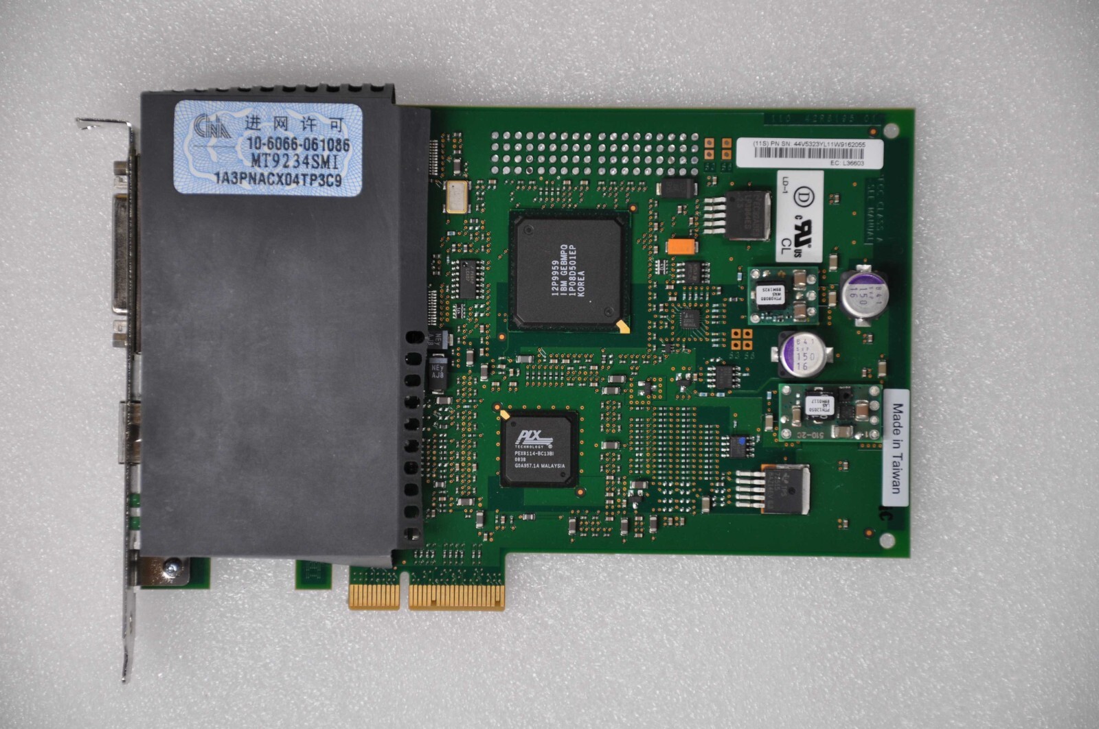 IBM PCIE 2-LINE WAN ADAPTER W/MODEM i-Series p7 Adapter Used 44V5323