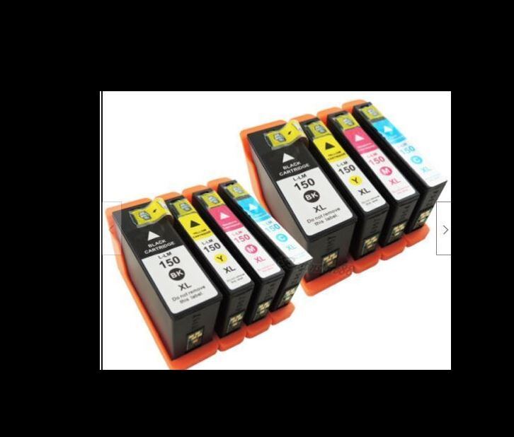 New  8PK 150XL Ink Cartridges Fits Lexmark S415 S515 S315 Pro715 Pro 915 
