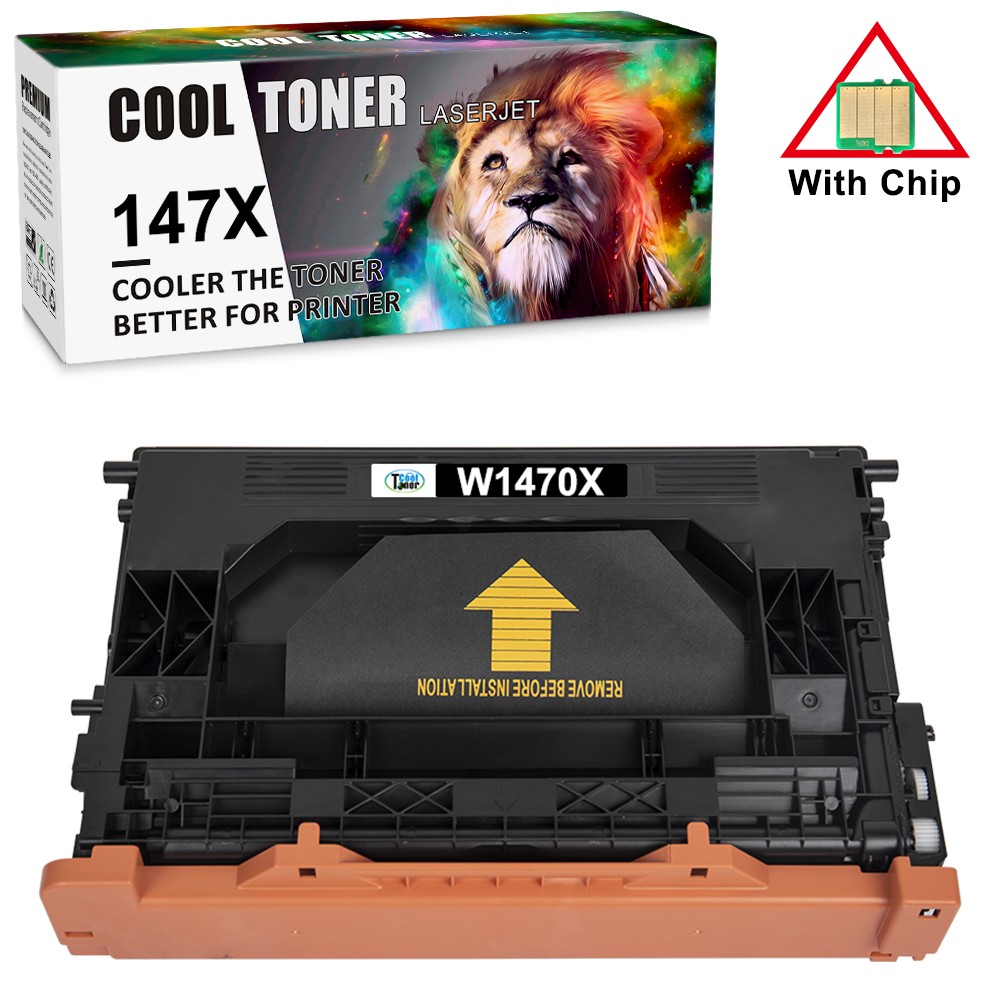 1x W1470X Toner Cartridge with Chip for 147X HP LaserJet M612dn MFP M635h M636fh