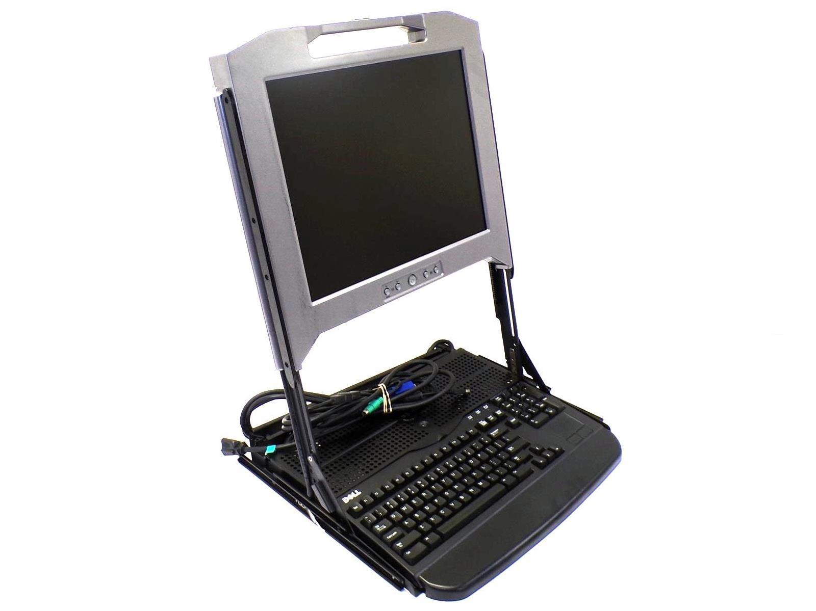 Dell 17FP 17" 1U Rackmount KVM Console | Part Number: PDJCN