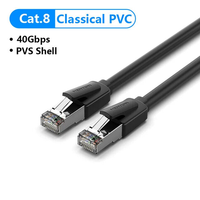 Vention CAT8 Ethernet Cable 40Gbps RJ45 Network Cable Cat 8 SSTP RJ45 Patch Cord