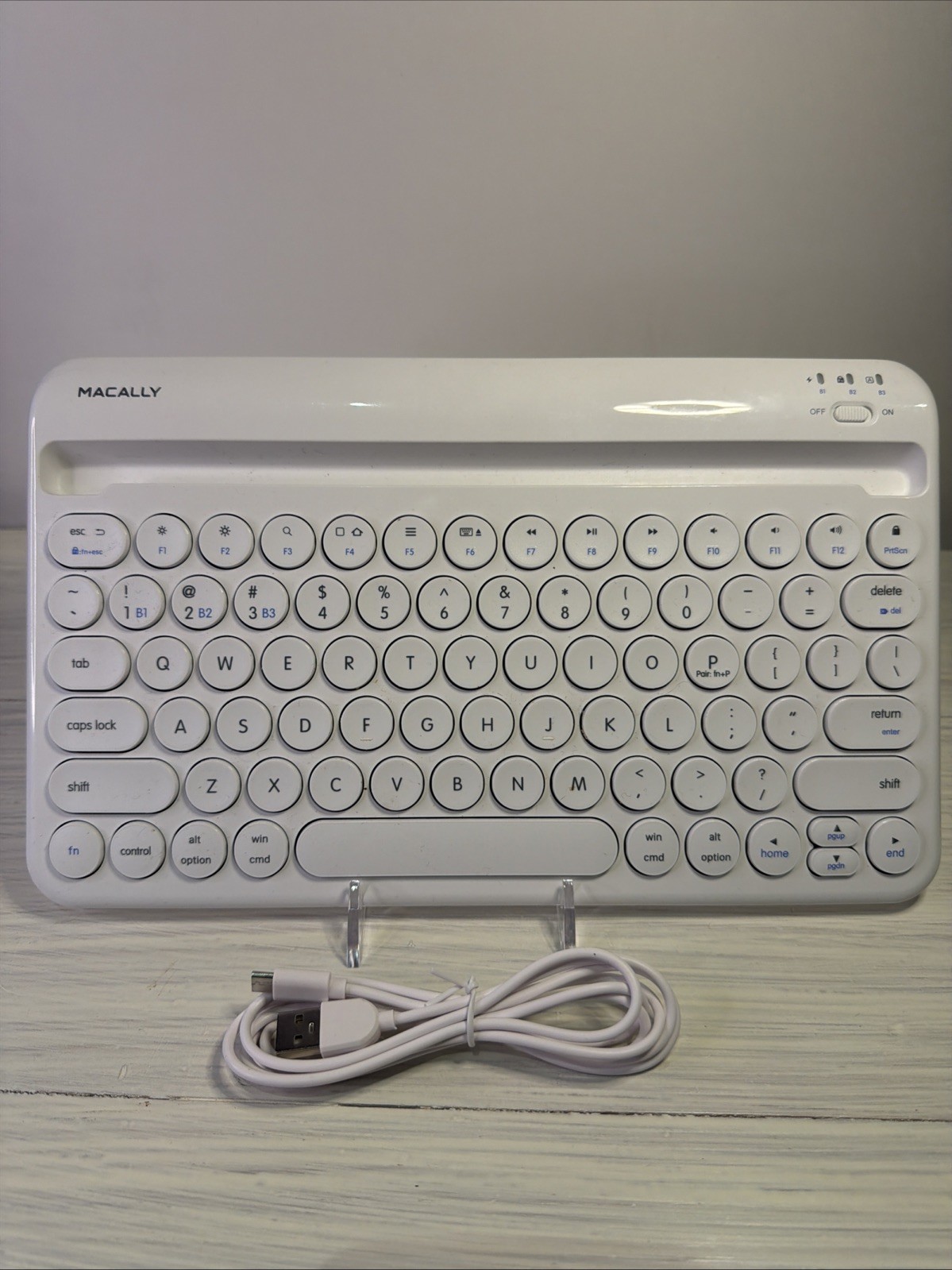 MaCally Universal Bluetooth Wireless Compact Keyboard PC Mac iPhone iPad +