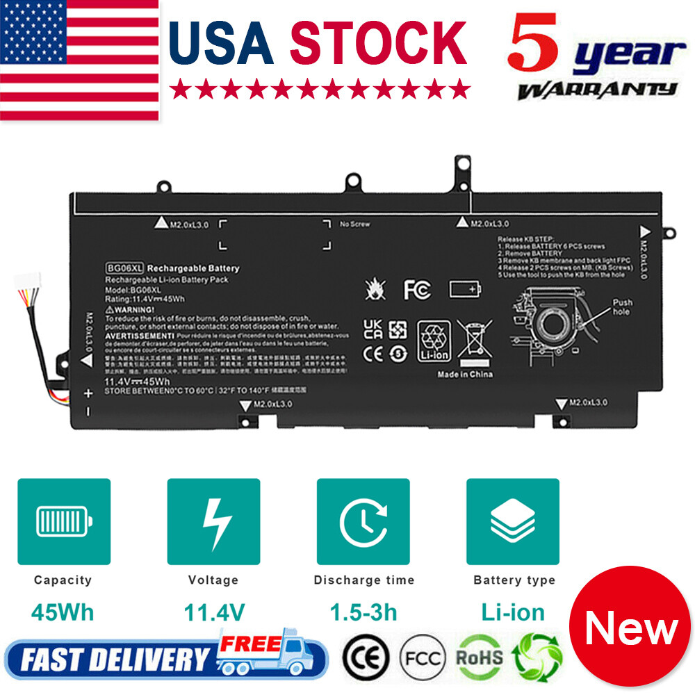 BG06XL BG06045XL Battery for HP EliteBook Folio 1040 G3 Series 804175-181