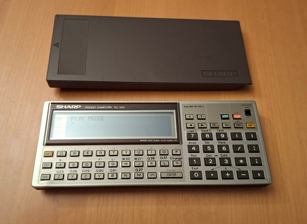 Sharp PC 1350 Very Nice Mini Computer / Tested / Working