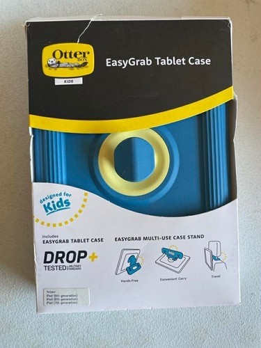 OtterBox - Kids' Easy Grab iPad 8th/7th Gen Case - Galaxy Runner - Green