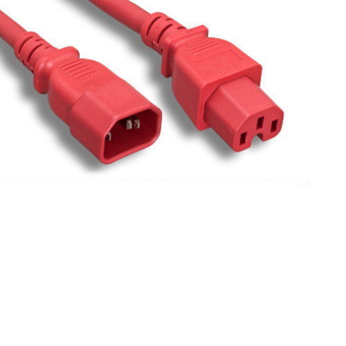 2 Ft Red Power Cable for Cisco 9216 9216A 9216i Multilayer Fabric Switches Jumpe