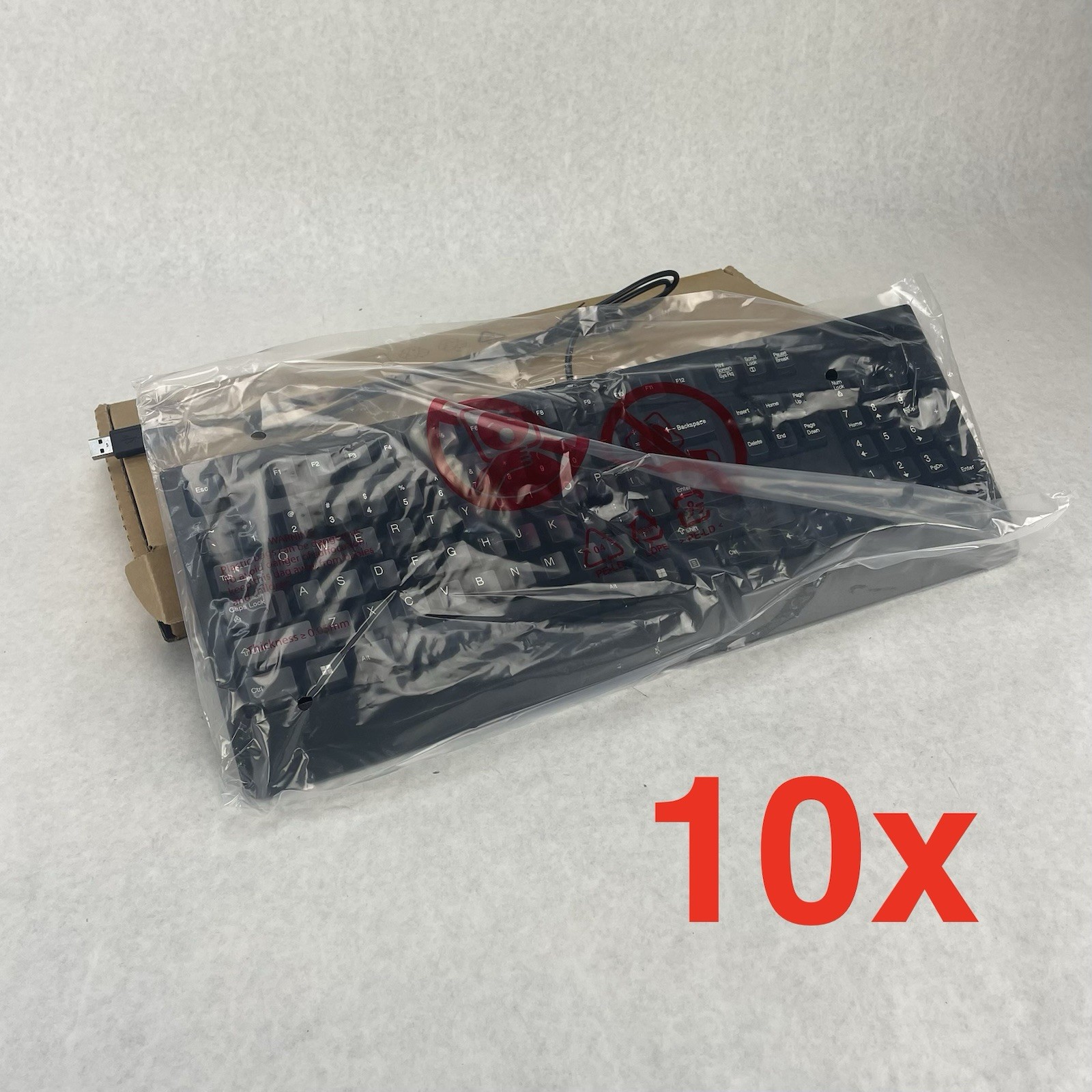 Lenovo KBBH21 Computer USB Wired Keyboard 104-Key 00XH688 Lot of 10