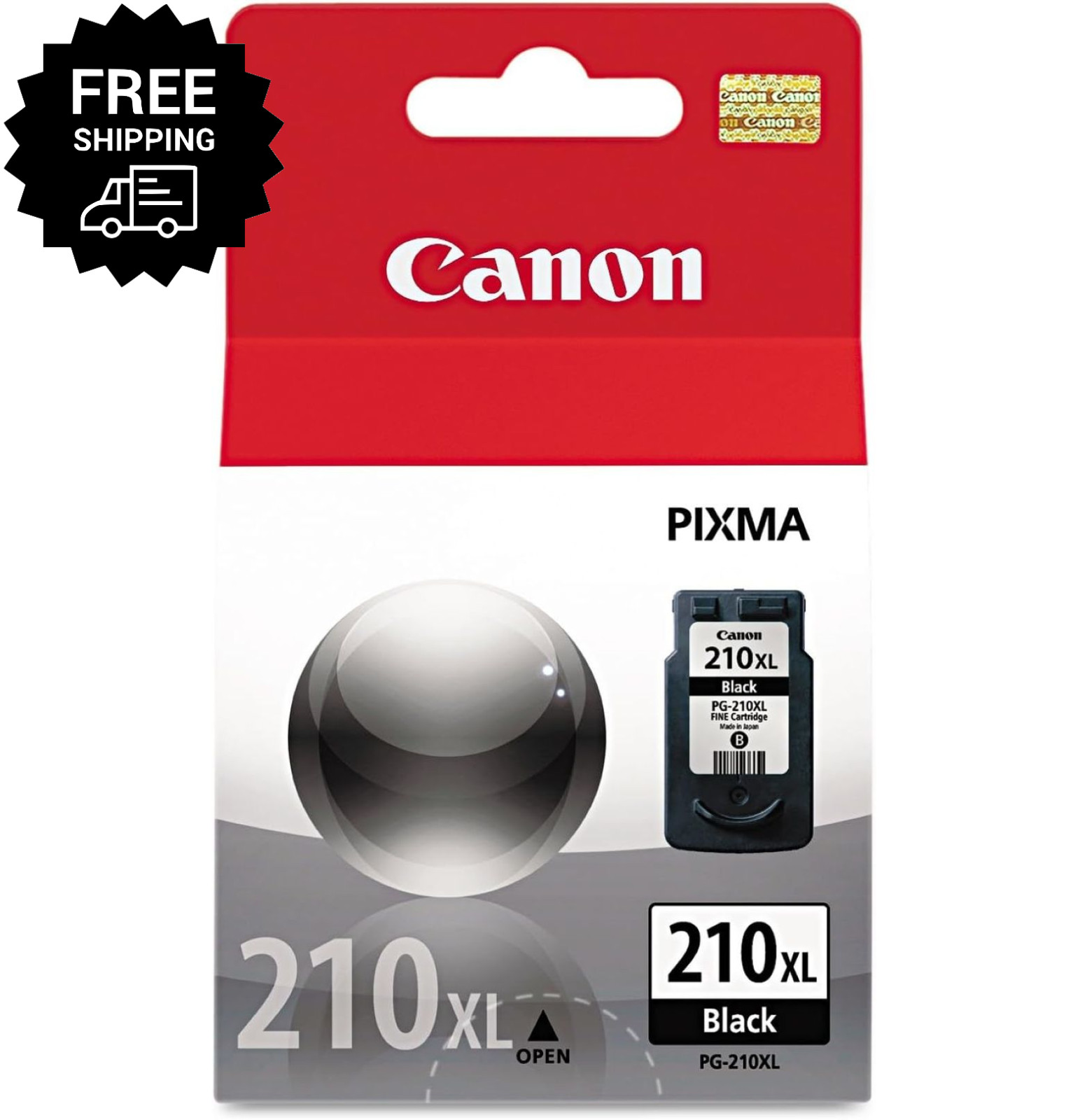 Canon 2973B001 (PG-210XL) High-Yield Ink Cartridge Black in Old Retail Packaging