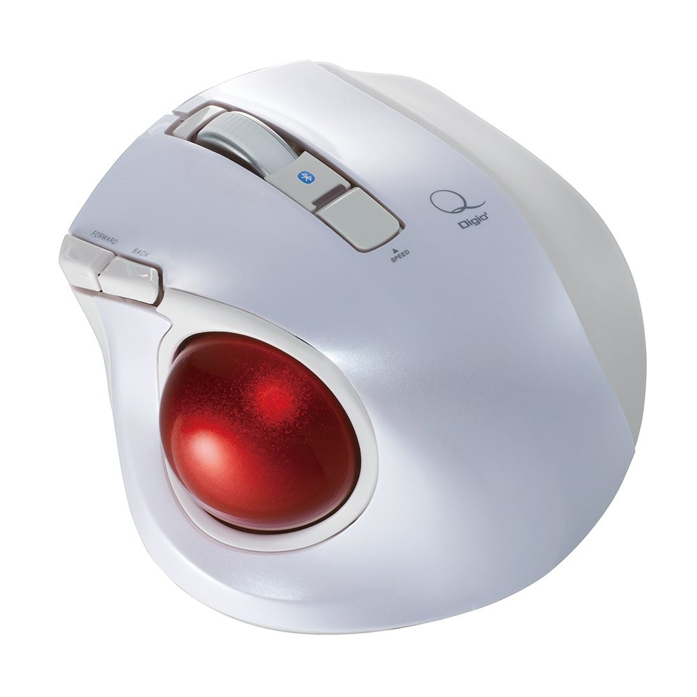 Nakabayashi Digio2 Q Compact Trackball Bluetooth Mouse Silent 5 from Japan