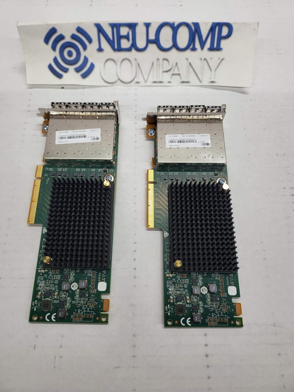 IBM 2076-AHB3 V7000 Gen2 16GB FC 4 Port Adapter Pair 00WY984 01AC487