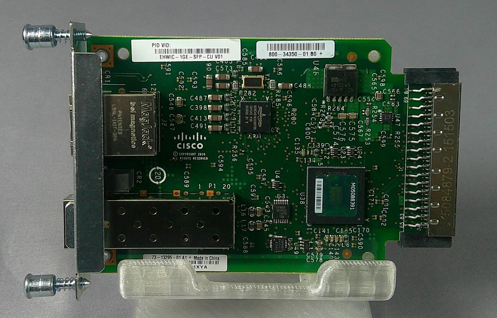 CISCO EHWIC-1GE-SFP-CU V01 Gigabit Ethernet Interface Card *** USED GOOD ***