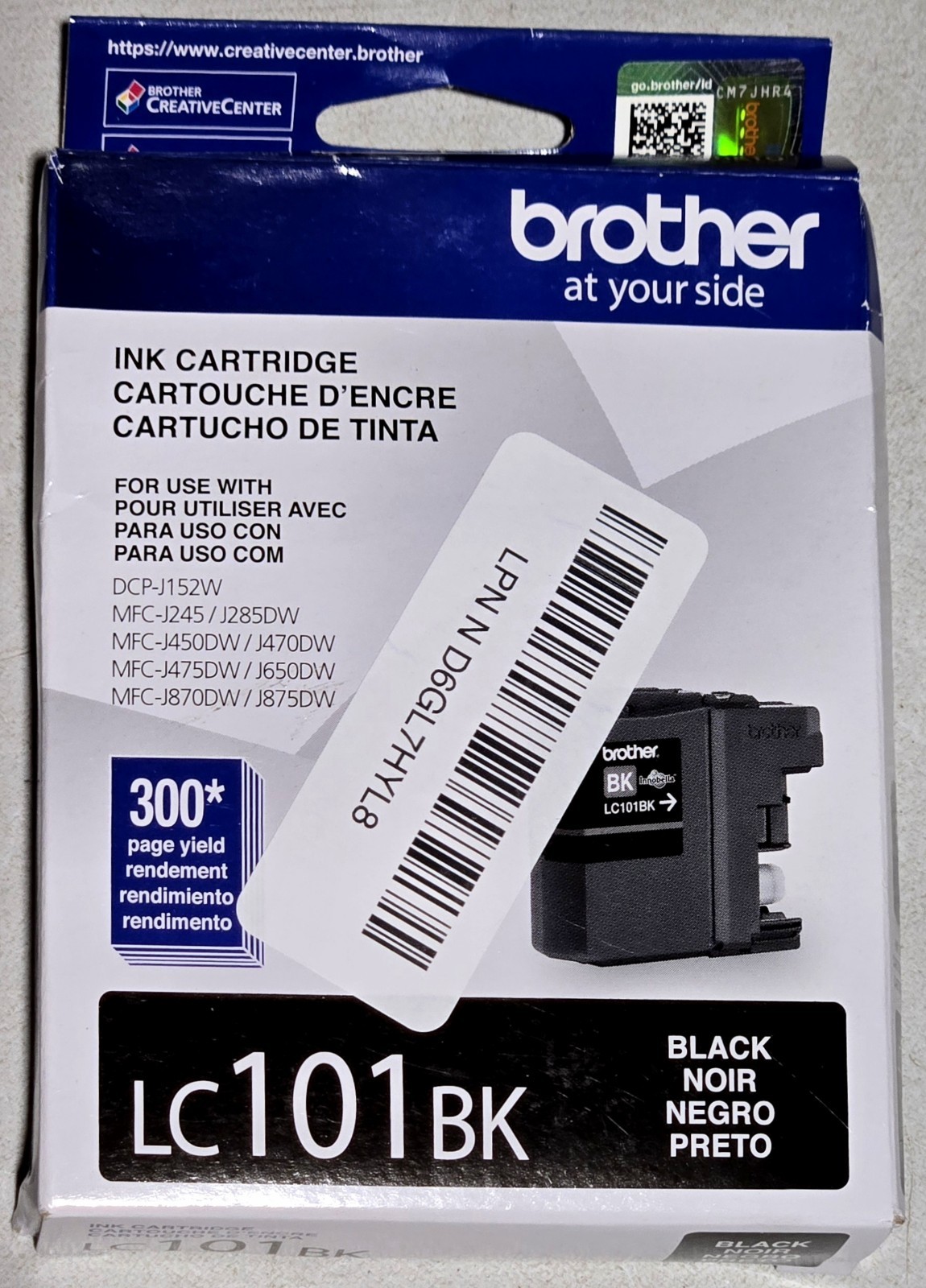 Brother OEM LC101BK Black Ink Cartridge Genuine