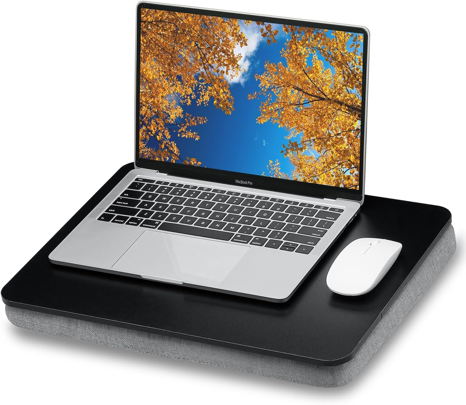Lap Desk with Pillow Cushion, Portable Bed Desk, Fits up to 15.6 inch Laptop