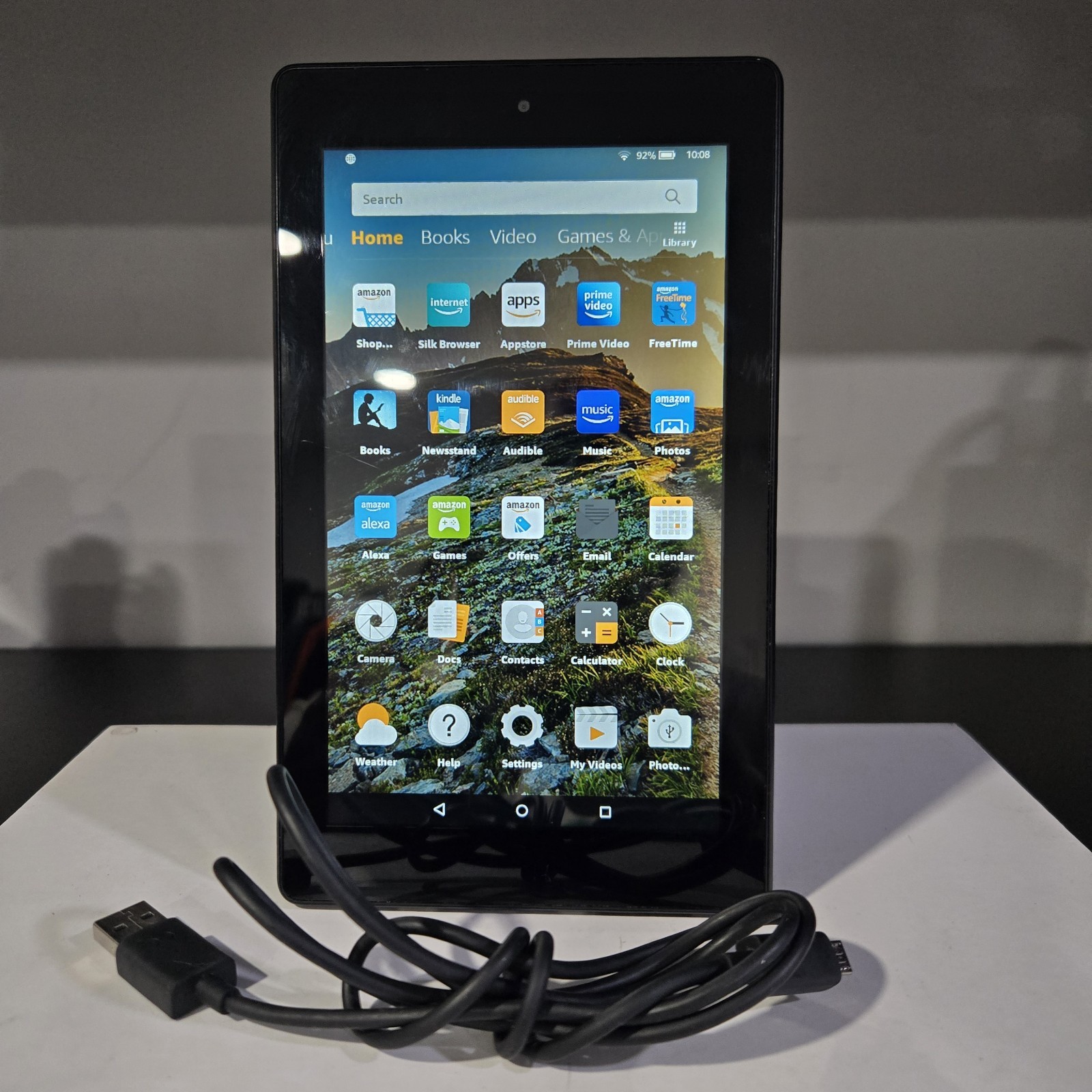 GOOD Amazon Kindle Fire 7 Tablet (7th Gen) 16GB 7" Tablet SR043KL +ch@rger