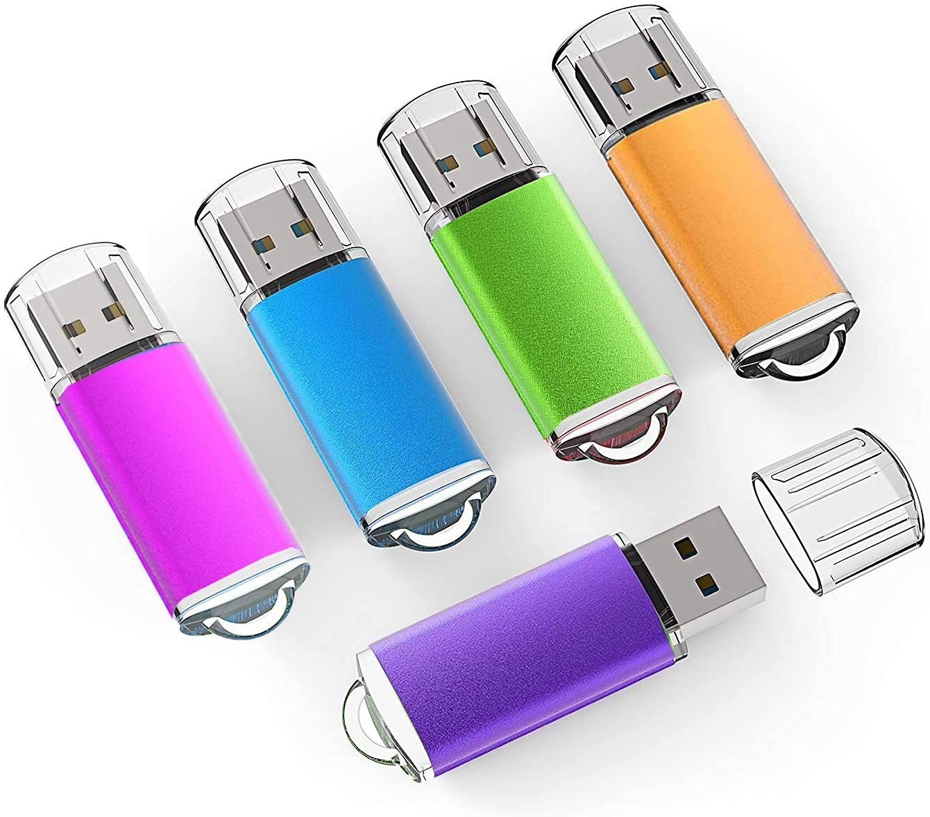 5 Pack 64GB Flash Drive 64 GB USB Flash Drives USB 2.0 Thumb Drive Gig Zip Dr...