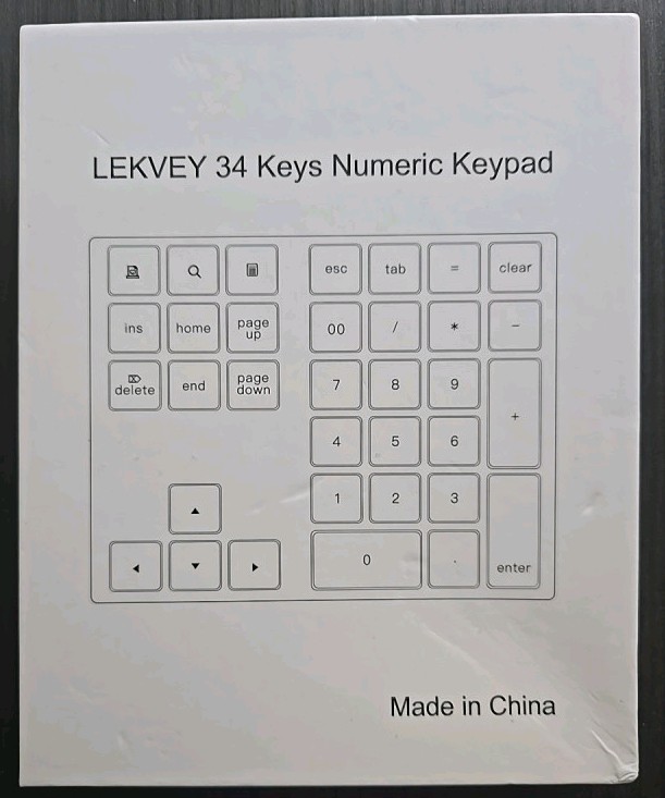 Lekvey  34 Numeric Key Keypad Brand New