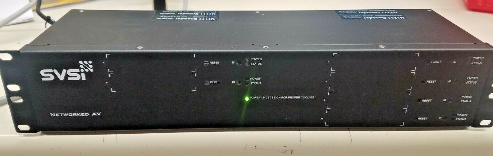 AMX SVSI N9206  RACKMOUNT CAGE WITH POWER FOR SIX SVSI CARDS 