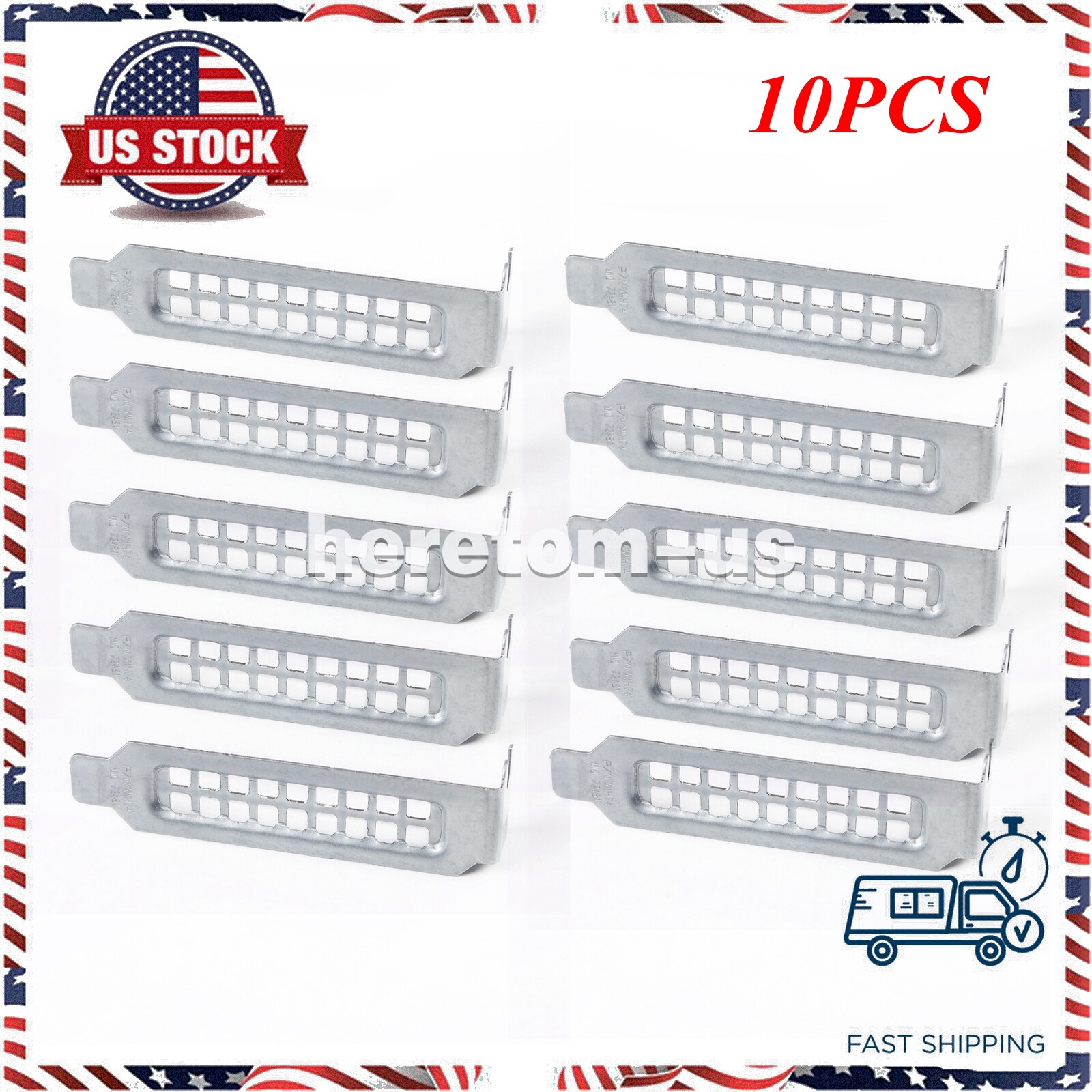 Lot of 10 For Dell R740 XD R640 R540 R840 R740 Low Pro PCI Slot Cover - XWH74