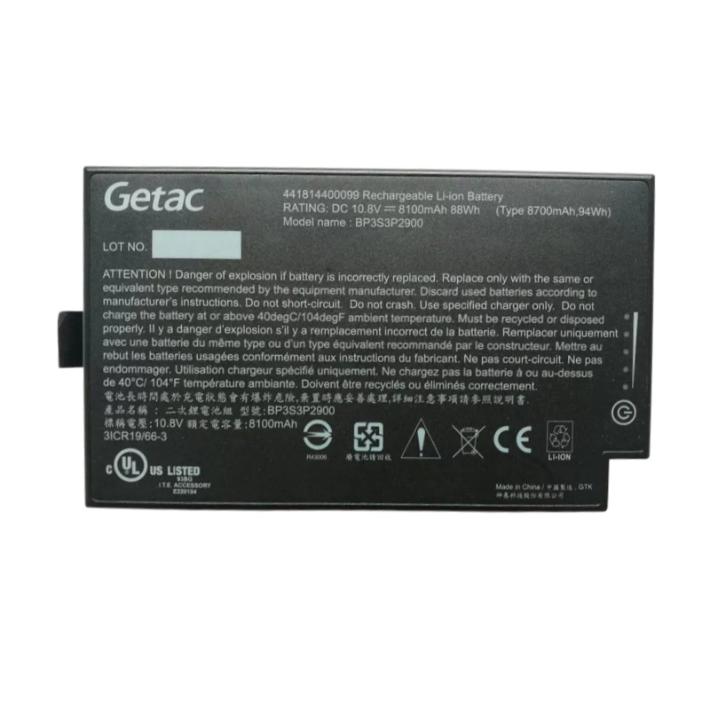 88Wh Getac BP3S3P2900 Battery For B300 B300X BP3S3P2900 44184400099