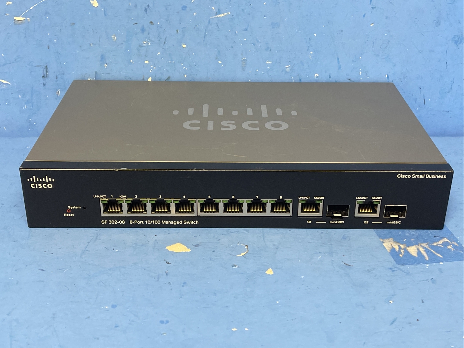 CISCO SMALL BUSINESS  SF 302-08  8PORT 10/100 MANAGED SWICTH