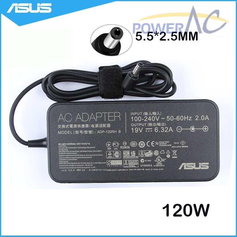 Genuine 120W AC Adapter Charger for ASUS ROG GL551J GL551JW GL551JM Power Supply