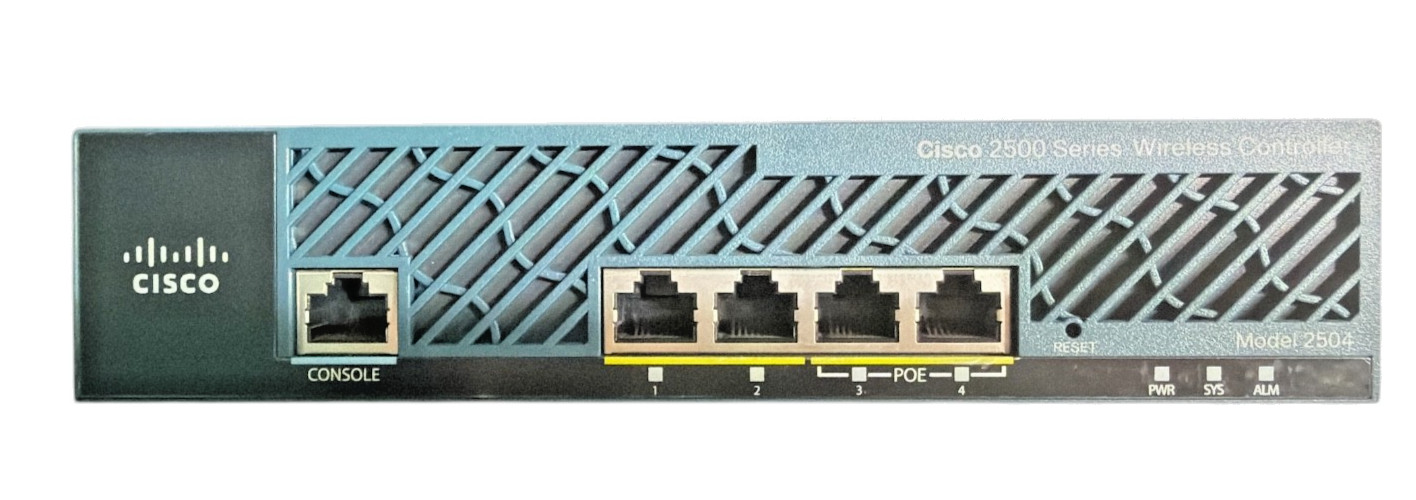 Cisco 2504 Wireless Controller 4 Ports Blue-Green Network Device