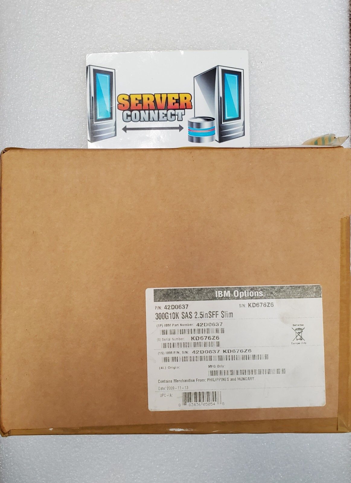 -- QTY 1-- IBM 42D0637  IBM  300 GB,Internal,10000 RPM,2.5"  HDD 42d0638 42D0641