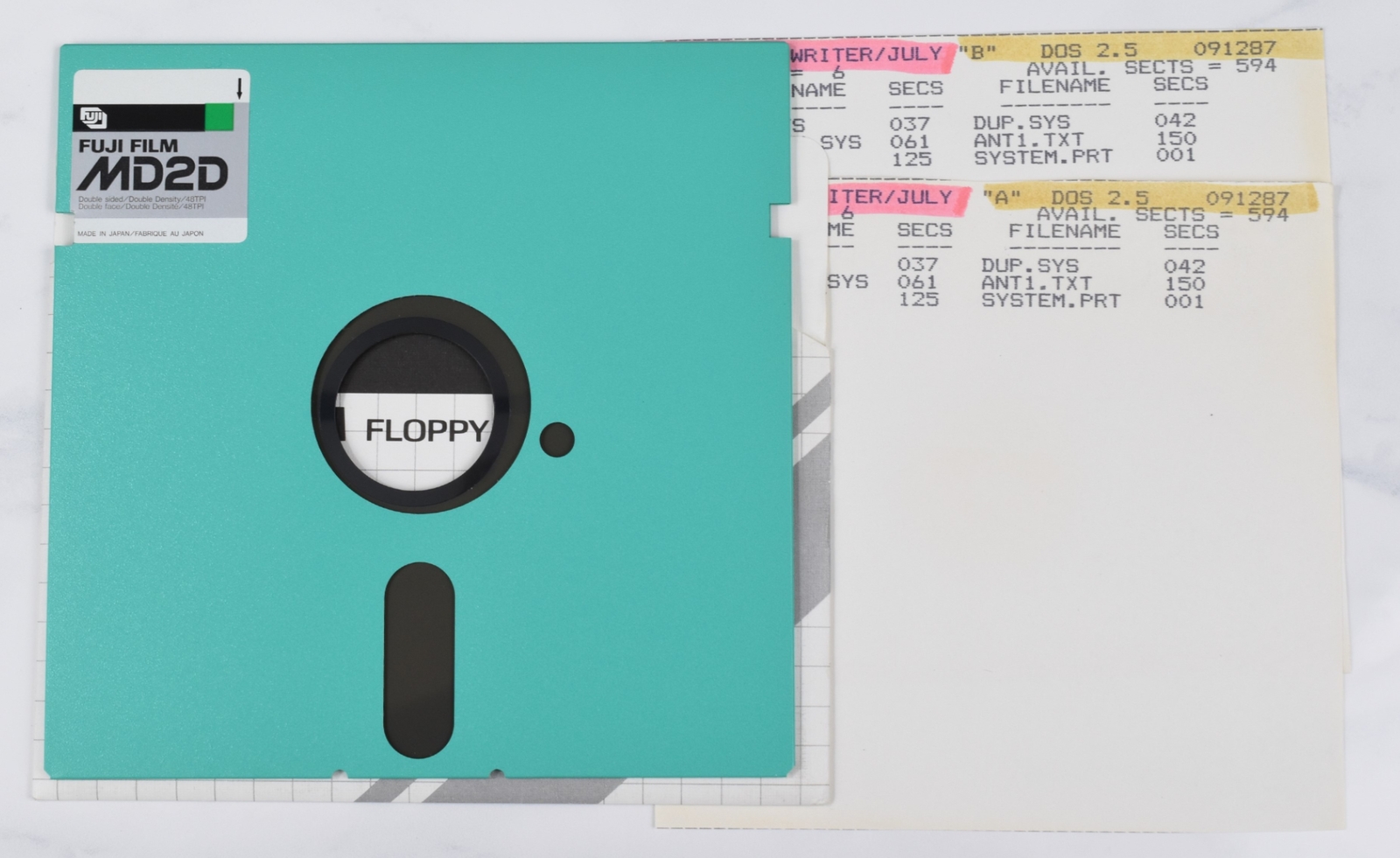 Vtg Fuji Computer Floppy Disk - Rare, Untested, As-Is (Atari, Antic Jul 87)