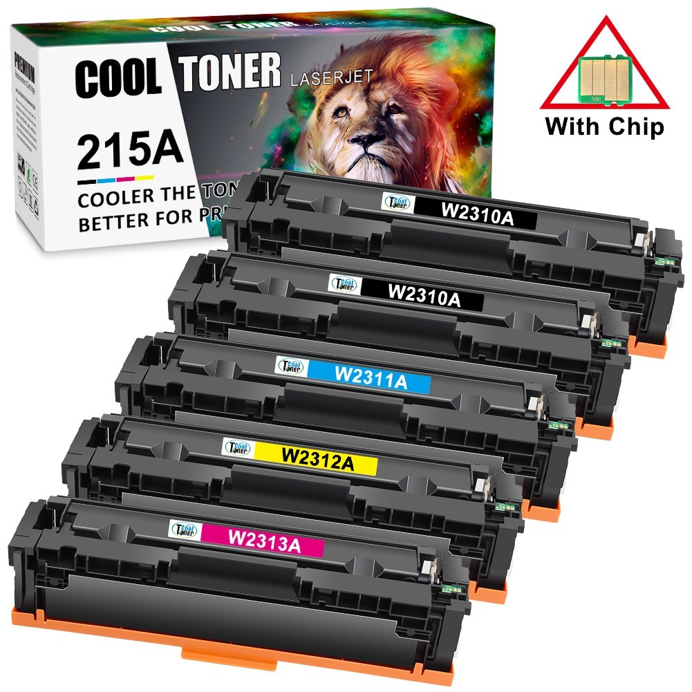 [With Chip] 5 x Toner W2310A Compatible with HP 215A Pro M155 MFP M182nw M183fw