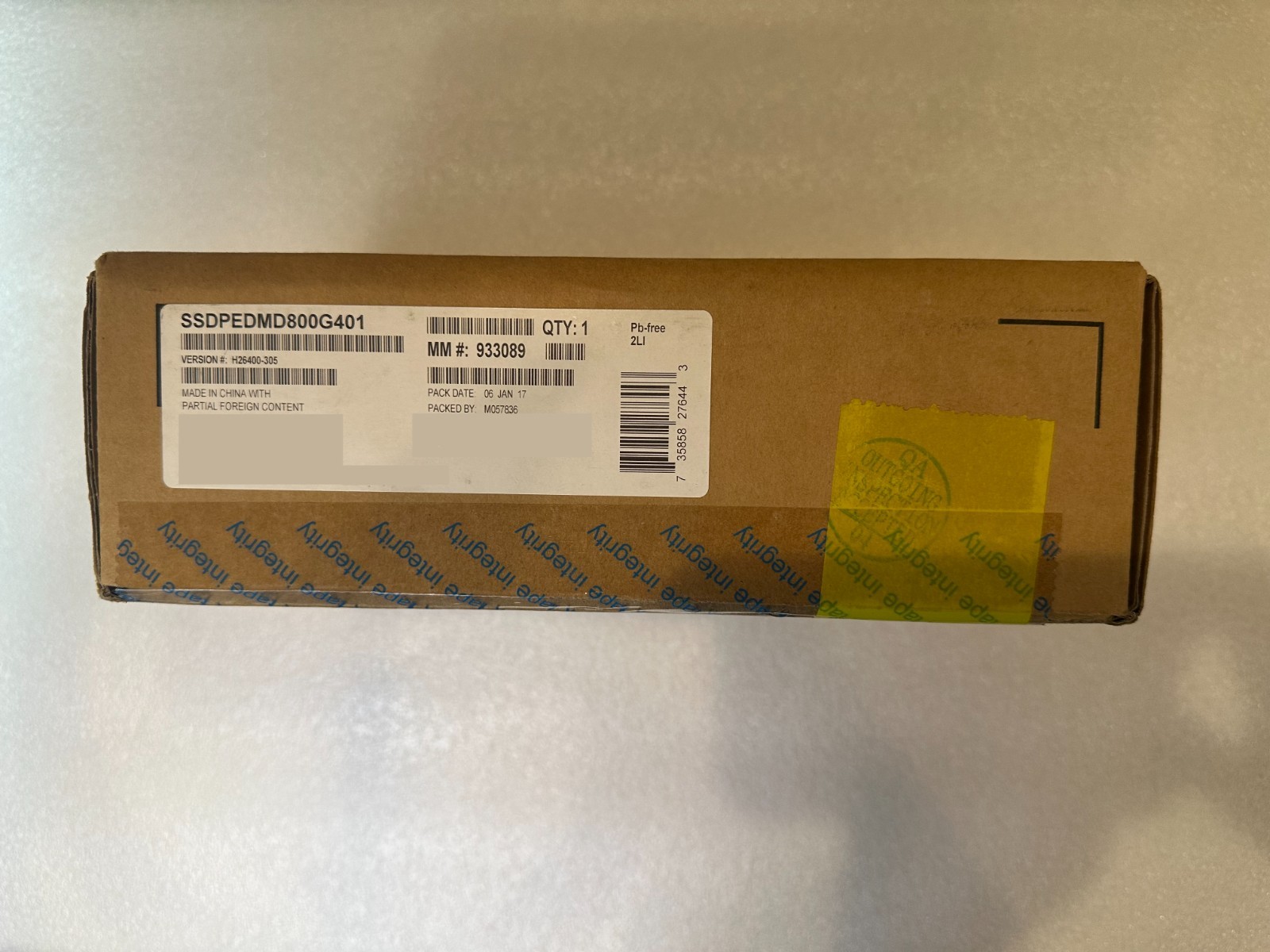 NEW INTEL DC P3700 800GB SSDPEDMD800G4 NVME PCIe 3.0 HHHL Solid State Drive