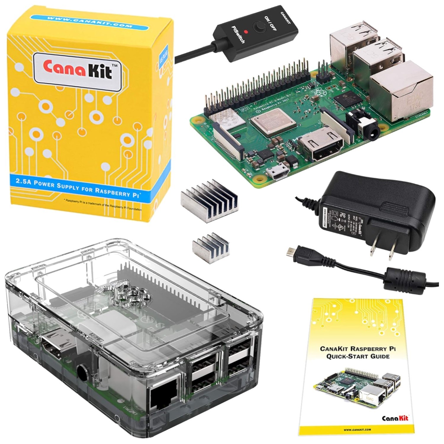 Raspberry Pi 3 B+ Bundle with 2.5A Power Supply