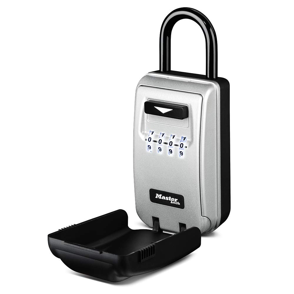 Lock Box Portable Key Storage Holds 6 Keys Light Up Dials 5424EC Master