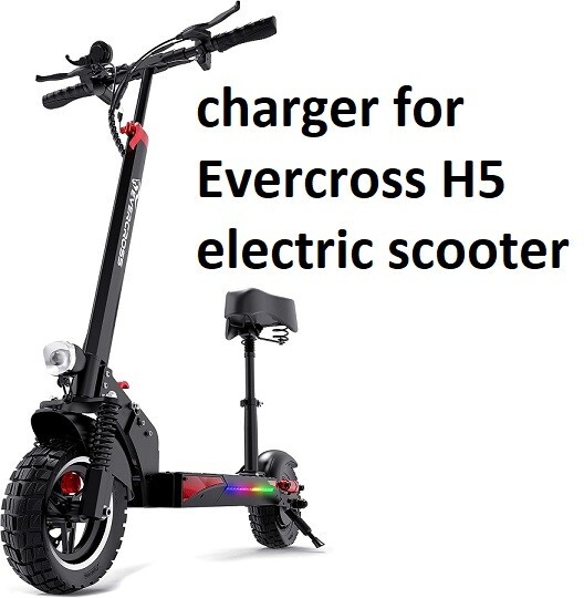 🔥fast charger 5A 3-Prong AC Adapter For Evercross H5 800W Electric Scooter HKT