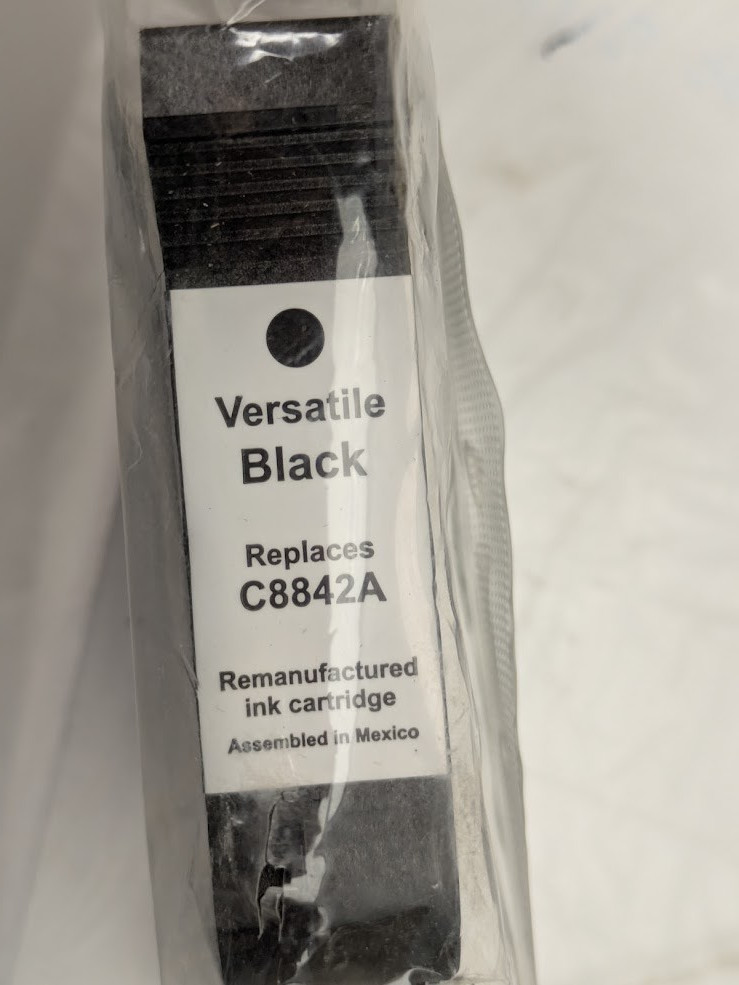 HP Versatile Black Ink Cartridge, Replaces C8842A 49 ml