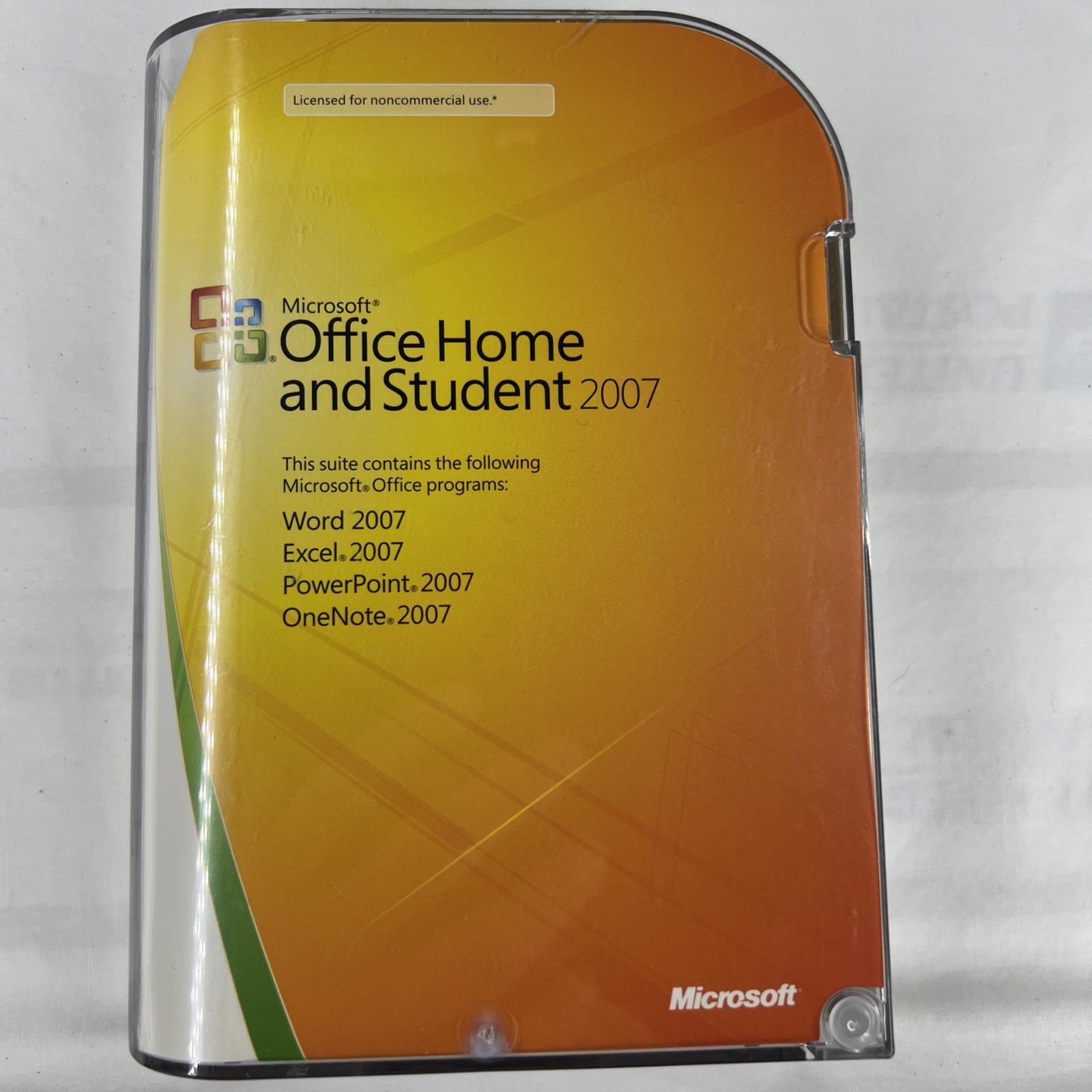 Microsoft Office 2007 Home & Student w/ Product Key-Excel-Word-PowerPoint Disc