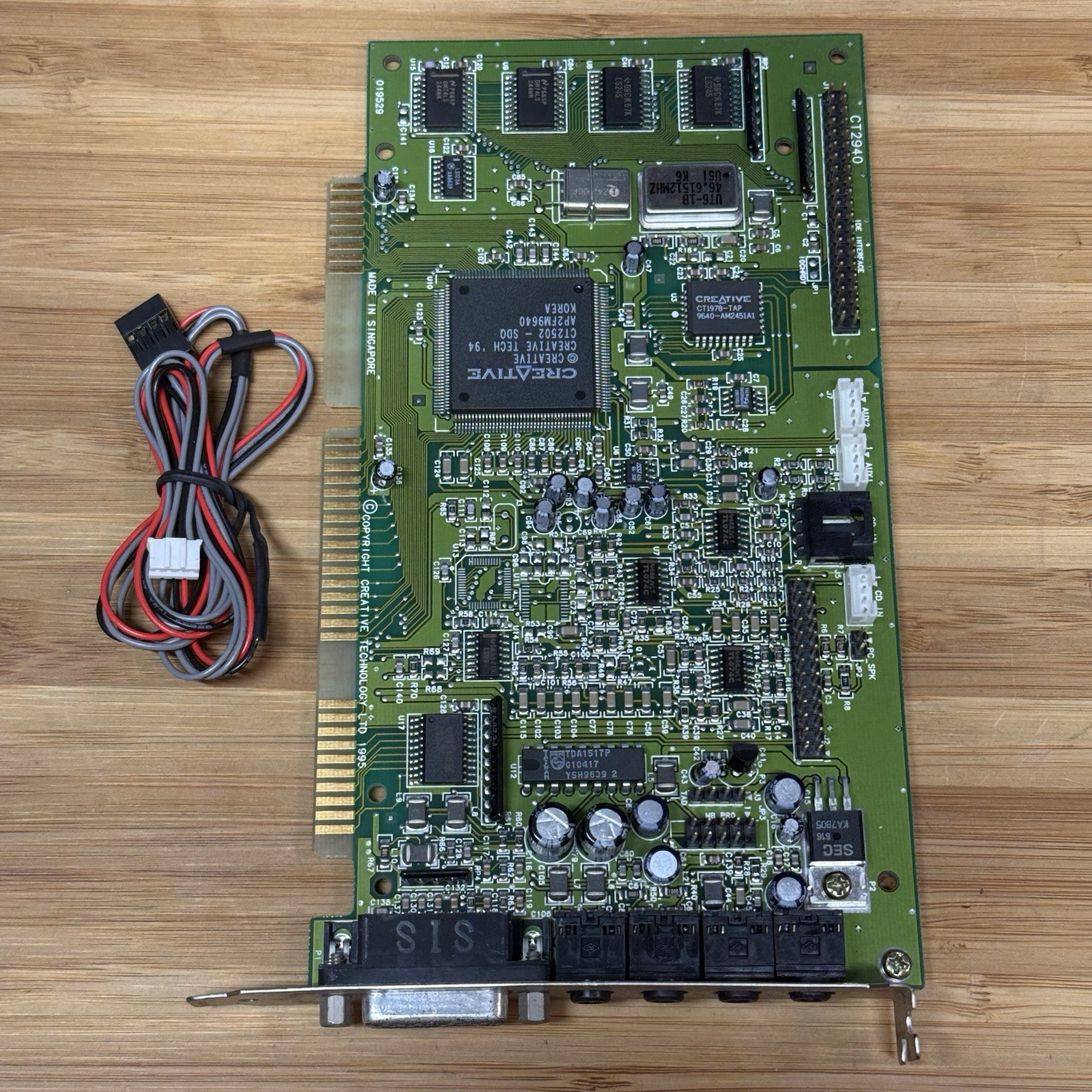 Creative Labs CT2940 Sound Blaster 16 PnP ISA Sound Card  CD Audio Cable G2U
