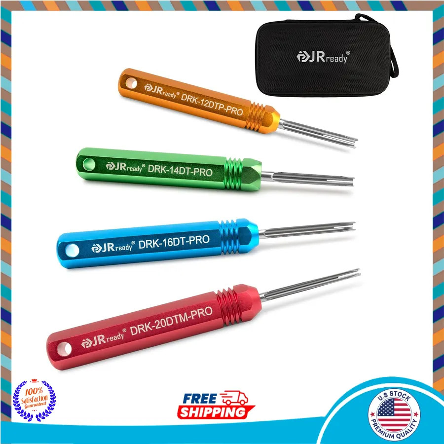 JRready ST5291 Deutsch Pin Removal Tool Kit Sizes 12 14 16 20 for Connectors