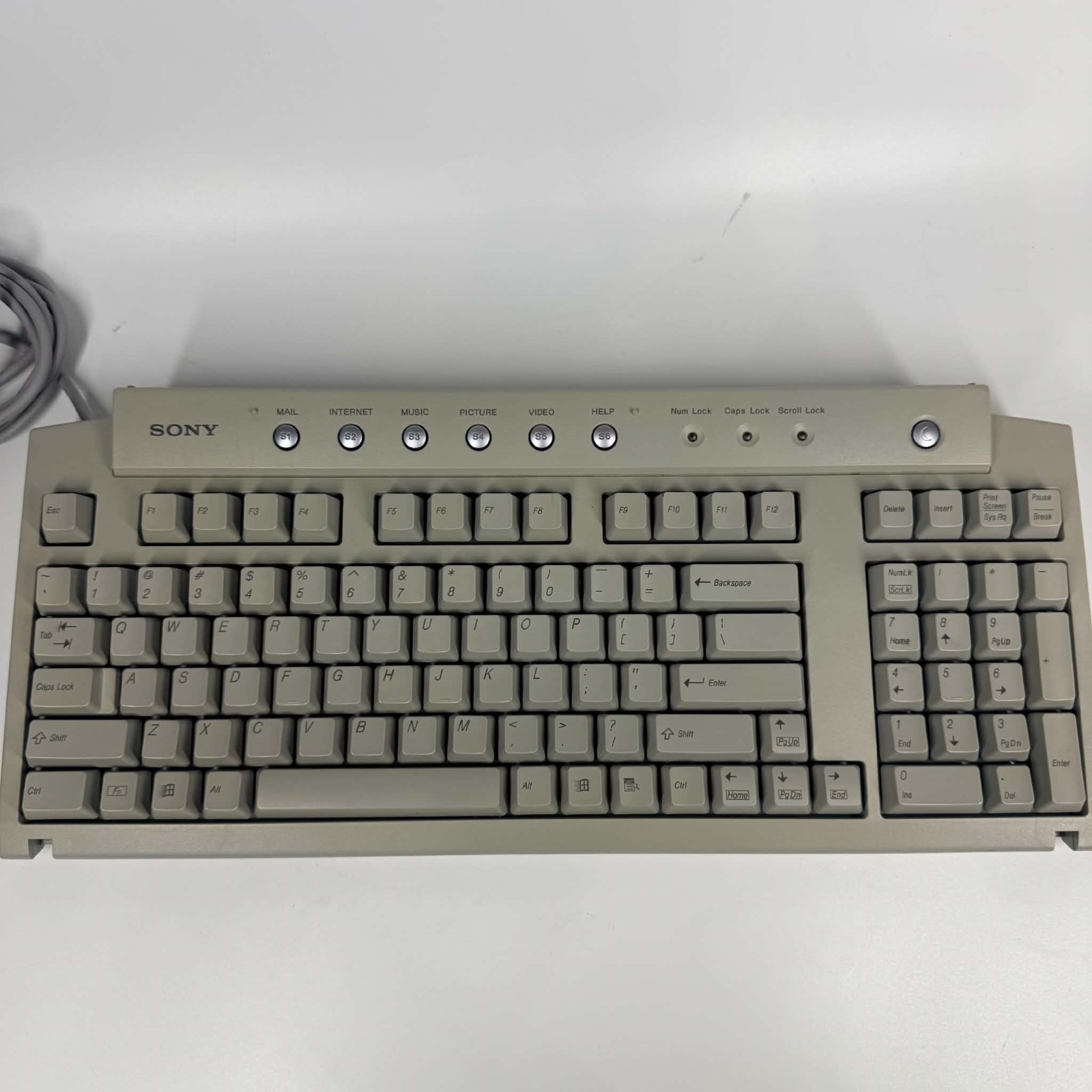 Sony Vaio 100-Key PS/2 Mechanical Keyboard - PCVA-KB1P/UB 