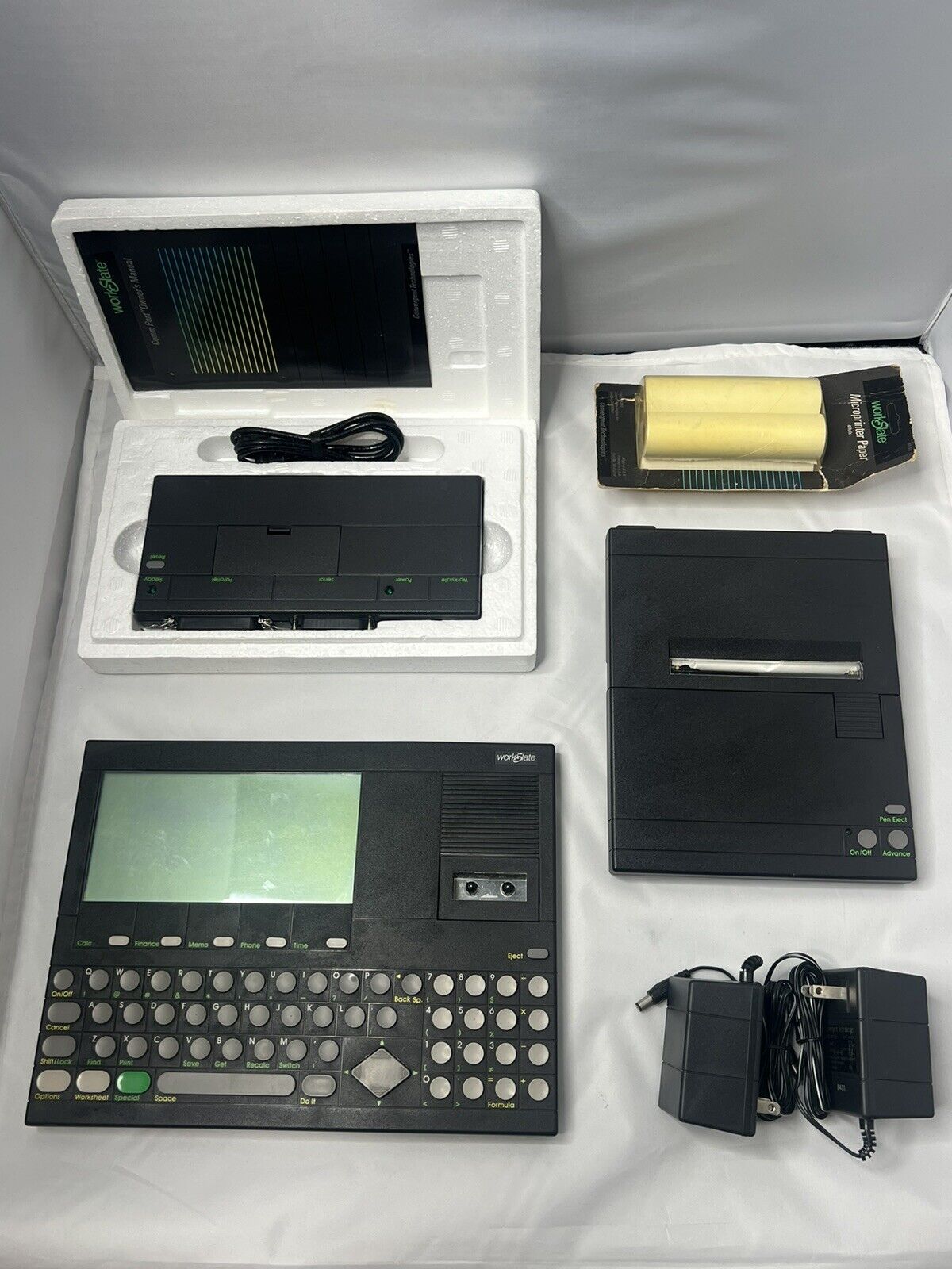 RARE 1983 WORKSLATE CONVERGENT TECHNOLOGIES, WORK SLATE VINTAGE COMPUTER 