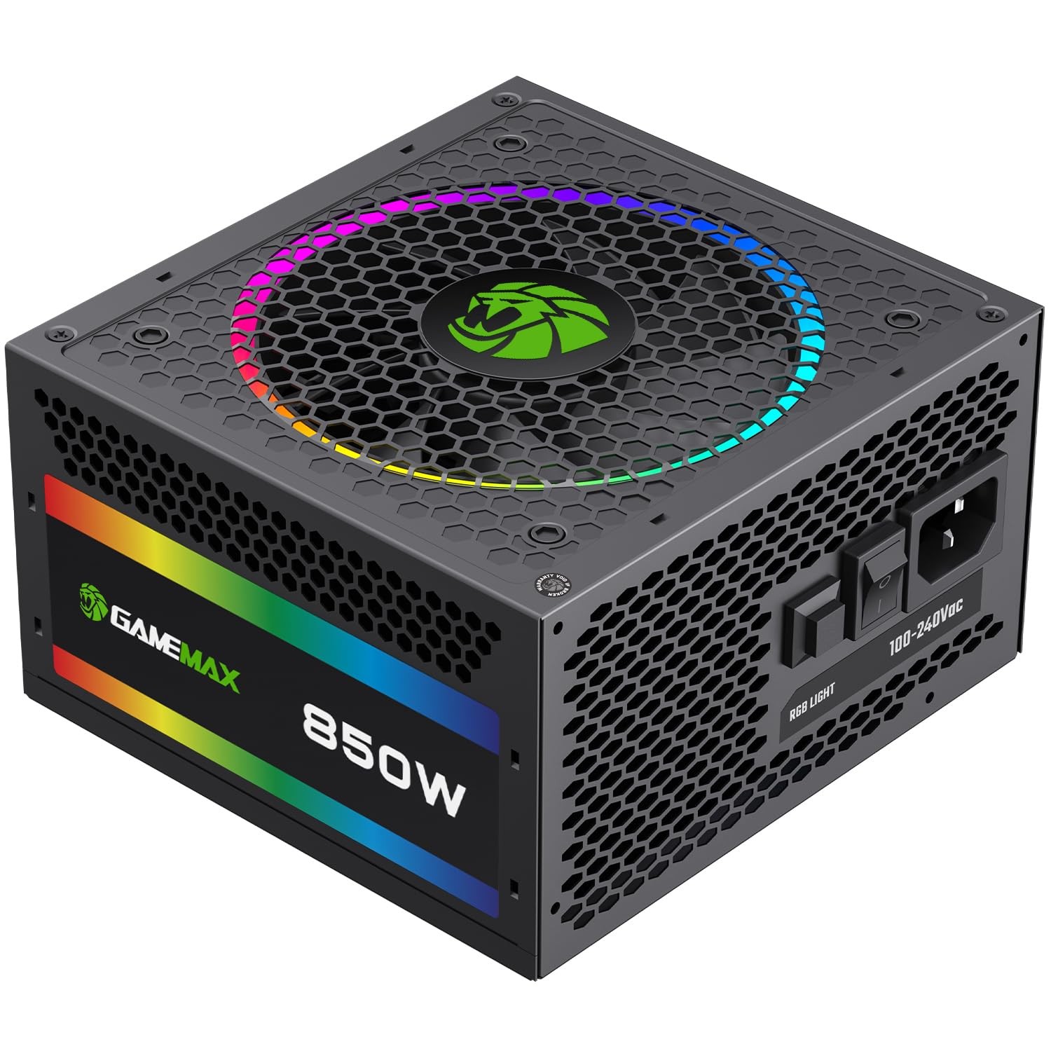 850W 80 Plus Gold Power Supply, ATX 3.0 & PCIE 5.0 Ready, 100% Japanese Capacito