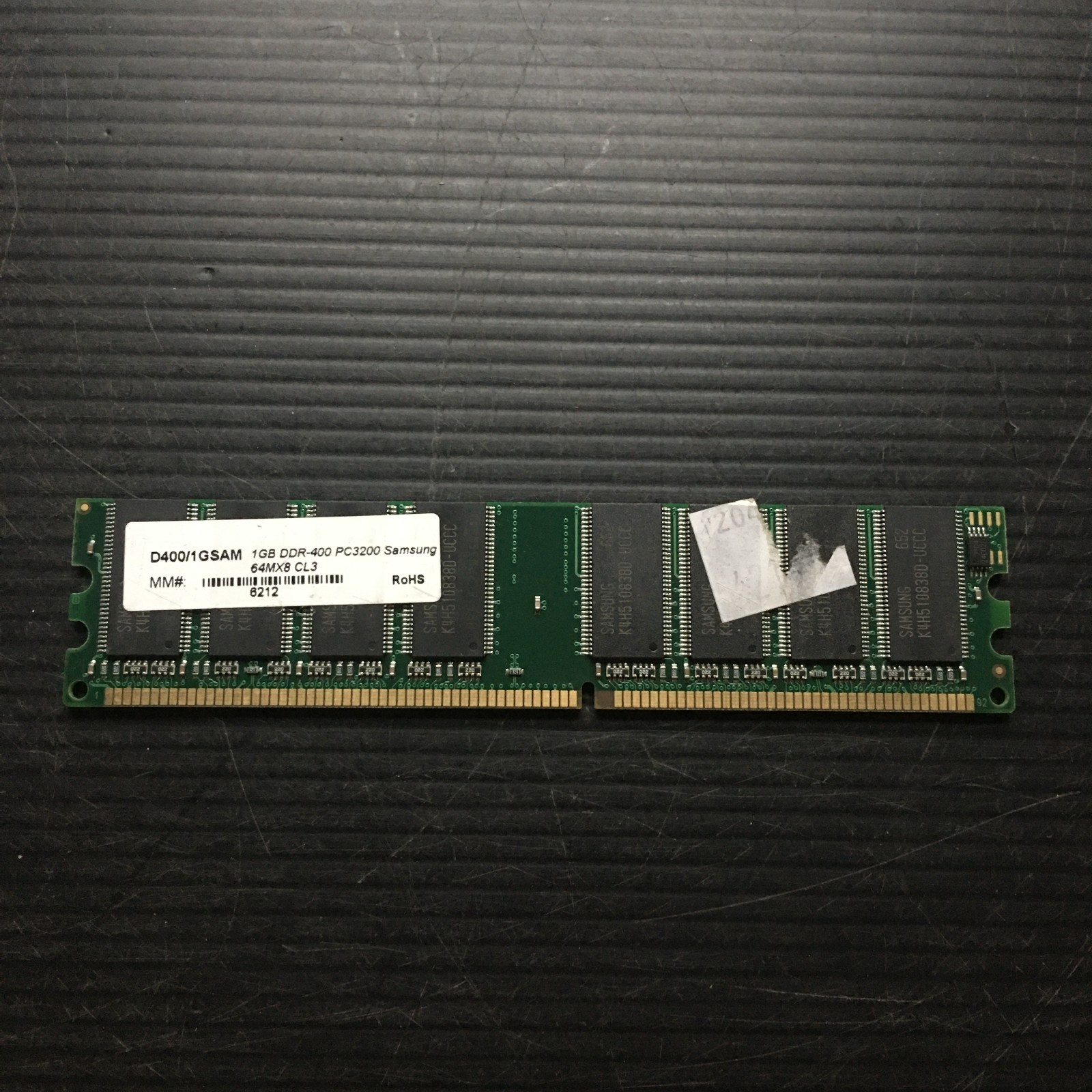 Samsung 1GB DDR-400 PC3200 64Mx8 CL3 Desktop Memory RAM