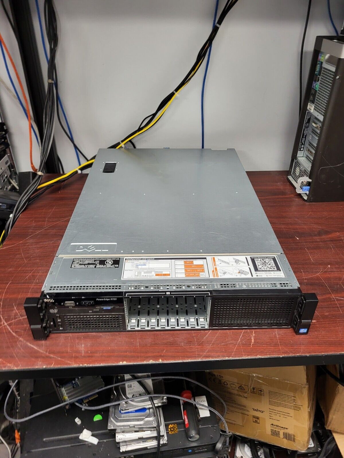 Dell PowerEdge R720 Server 2x E5-2650 160GB RAM No HDD/SDD Tested Working #73
