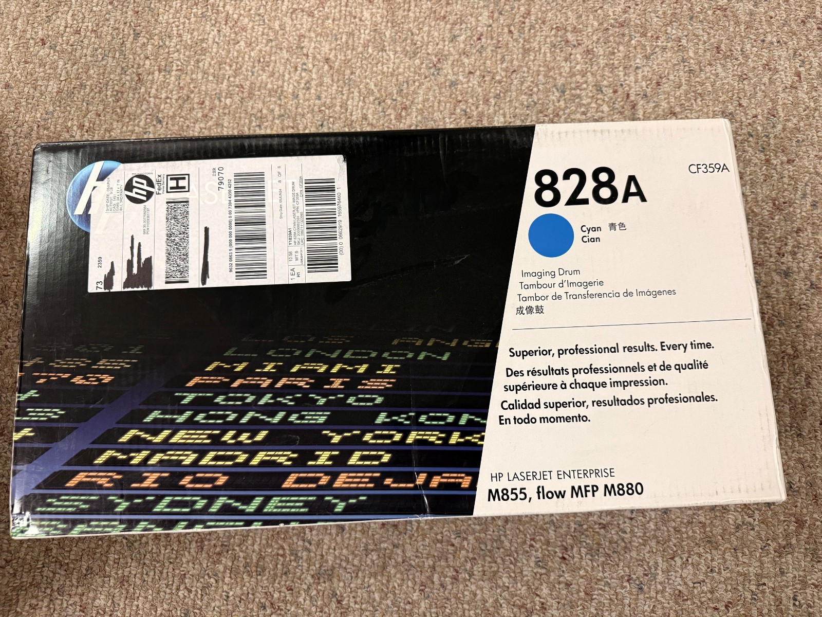 HP 828A Cyan LaserJet Drum Unit - CF359A NEW UNOPENED