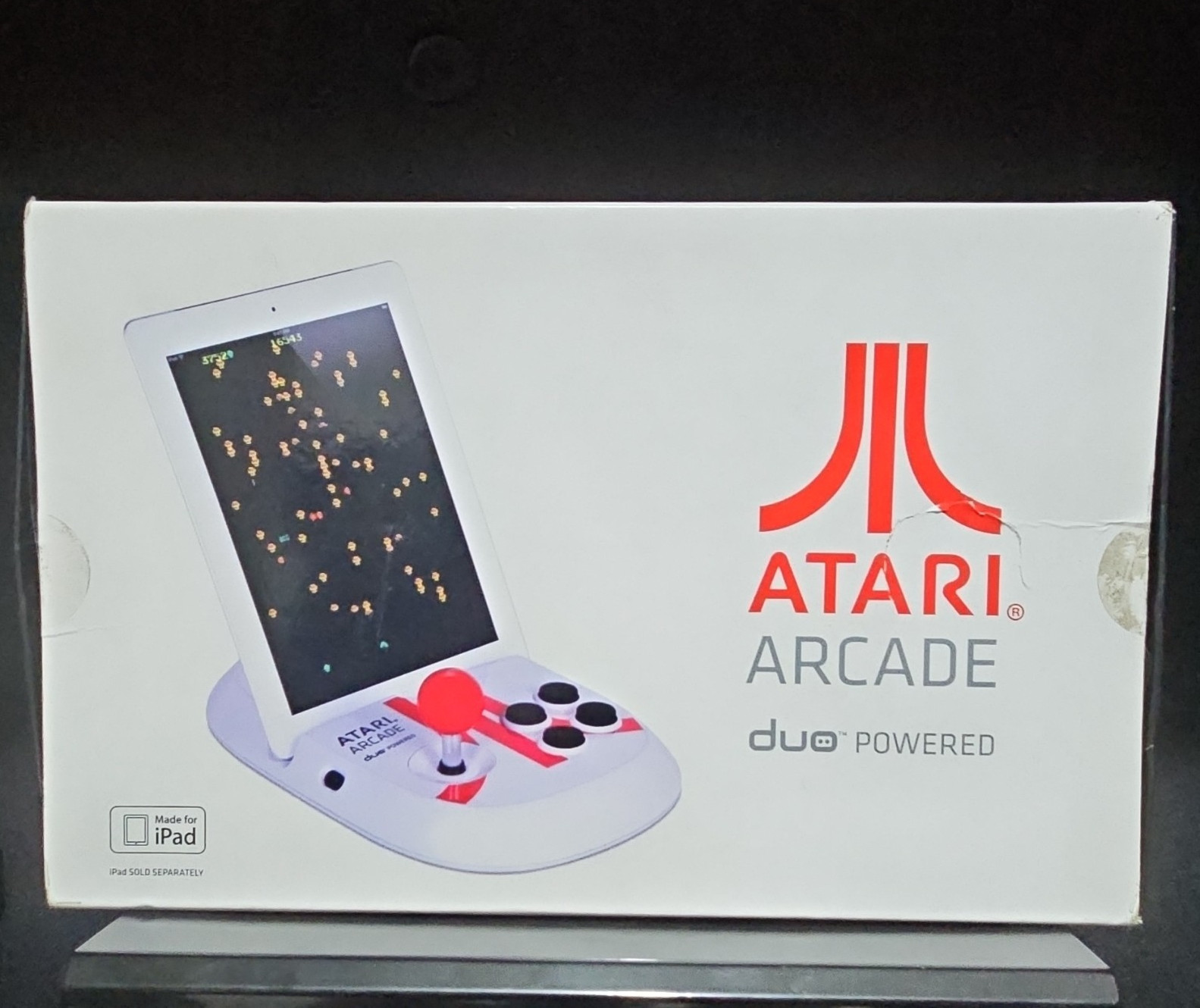 Atari Arcade Duo Powered Joystick Controller for Apple iPad - White/Red/Black