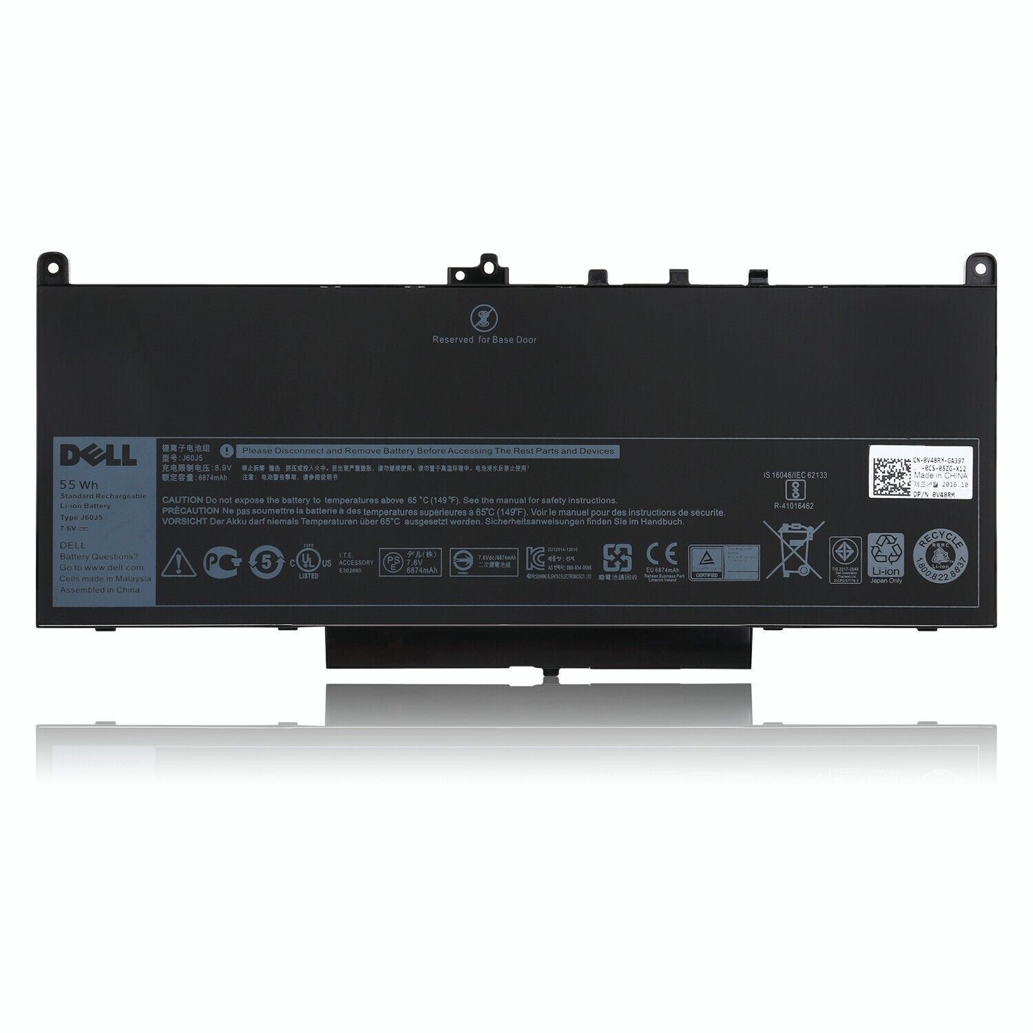 OEM Genuine 55WH J60J5 Battery For DELL Latitude E7270 E7470 7470 7270 0J60J5