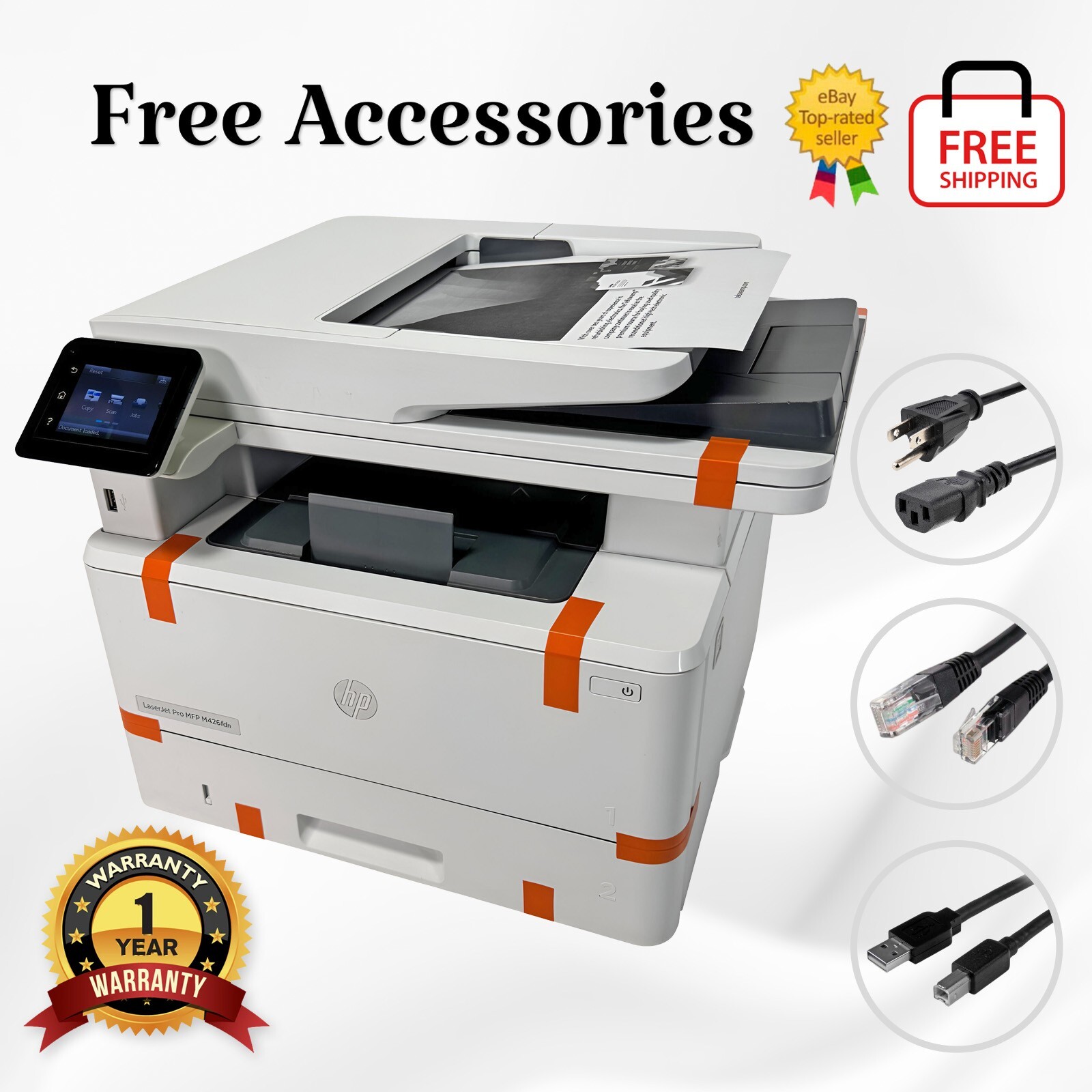 Grade A💯HP M426FDN LaserJet Pro MFP Print Copy Scan Fax Laser Printer☑️w/Toner