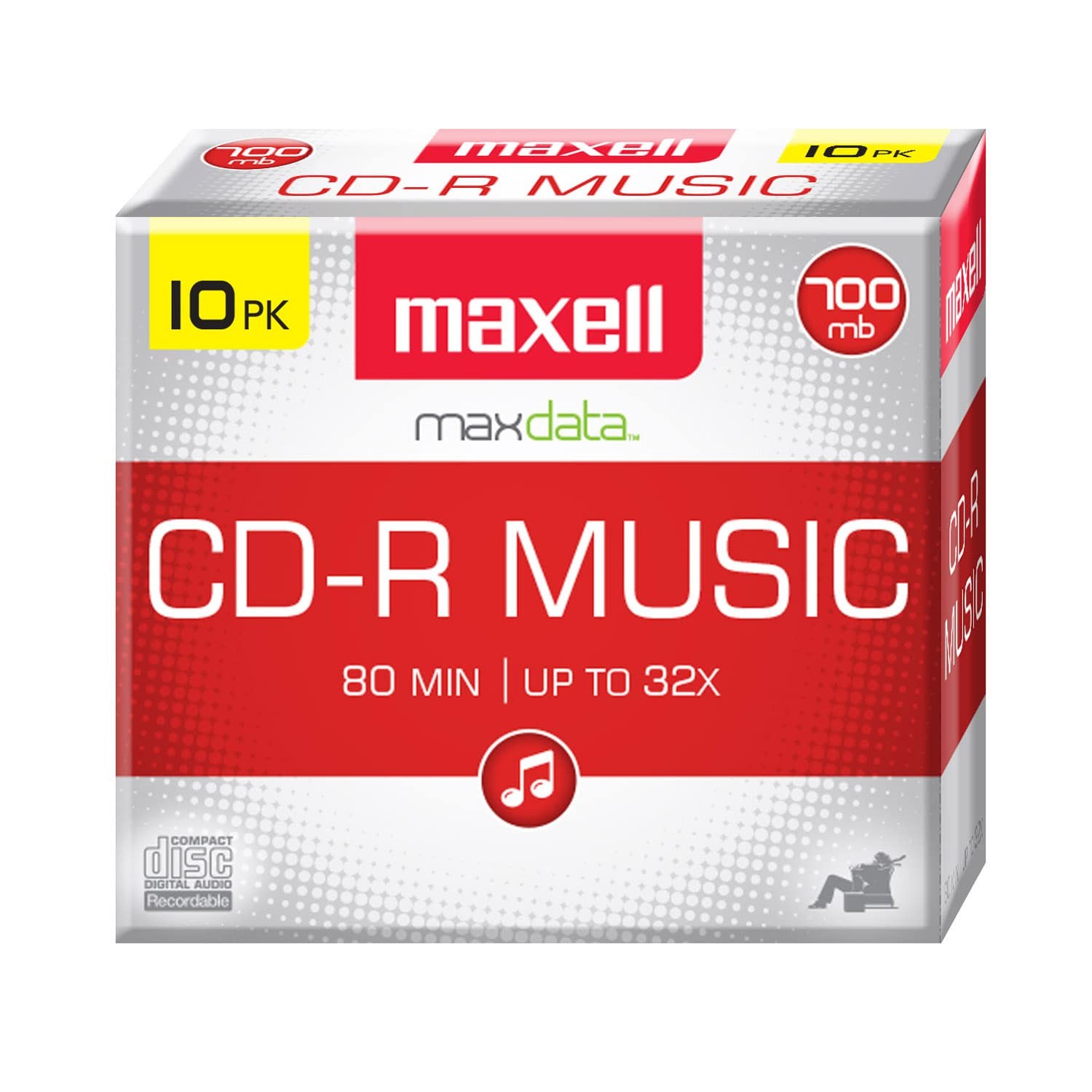 Maxell 80-Minute Music CD-Rs (625133)